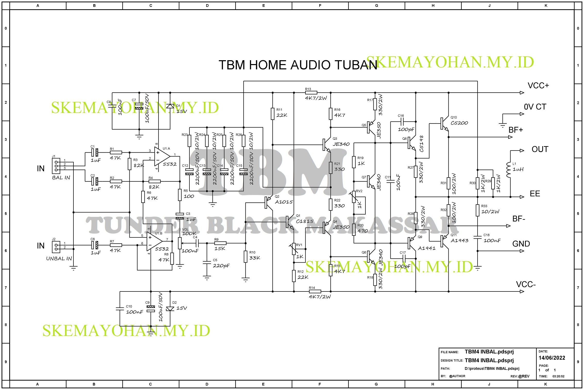 ANEKA SKEMA POWER OMBRO TBM ( 4 ) - AUDIO SCHEMATICS COLLECTIONAUDIO ...