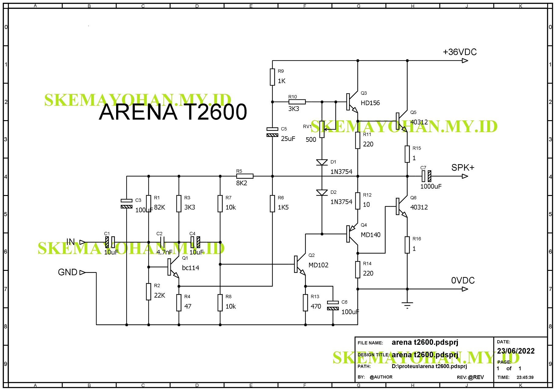 power amplifier ARENA T2600