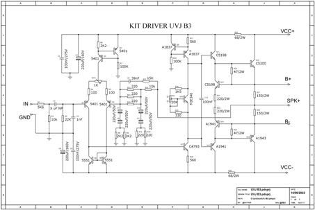 SKEMA TRACING PCB DRIVER UVJ B3 - kumpulan skema audio